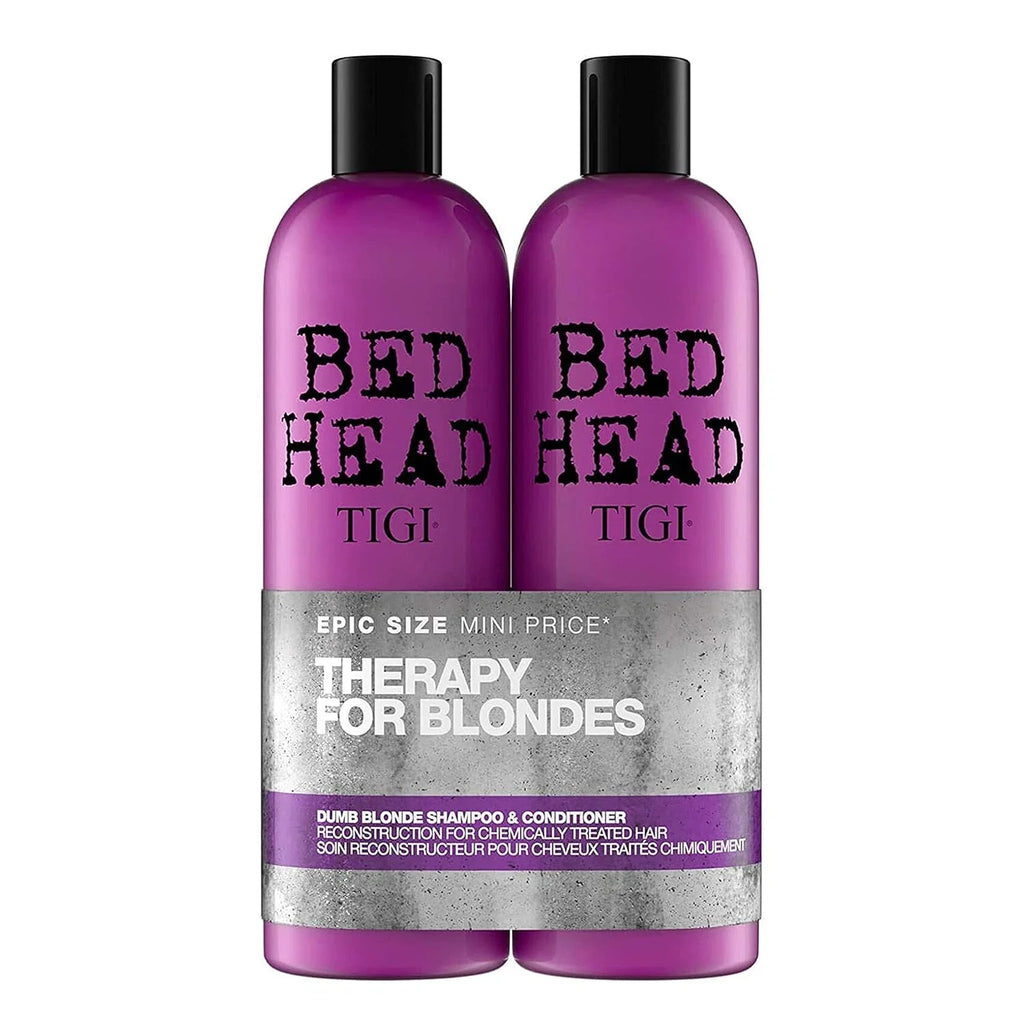 Bed Head by TIGI Dumb Blonde Restoring Shampoo and Conditioner Duo for Damaged B