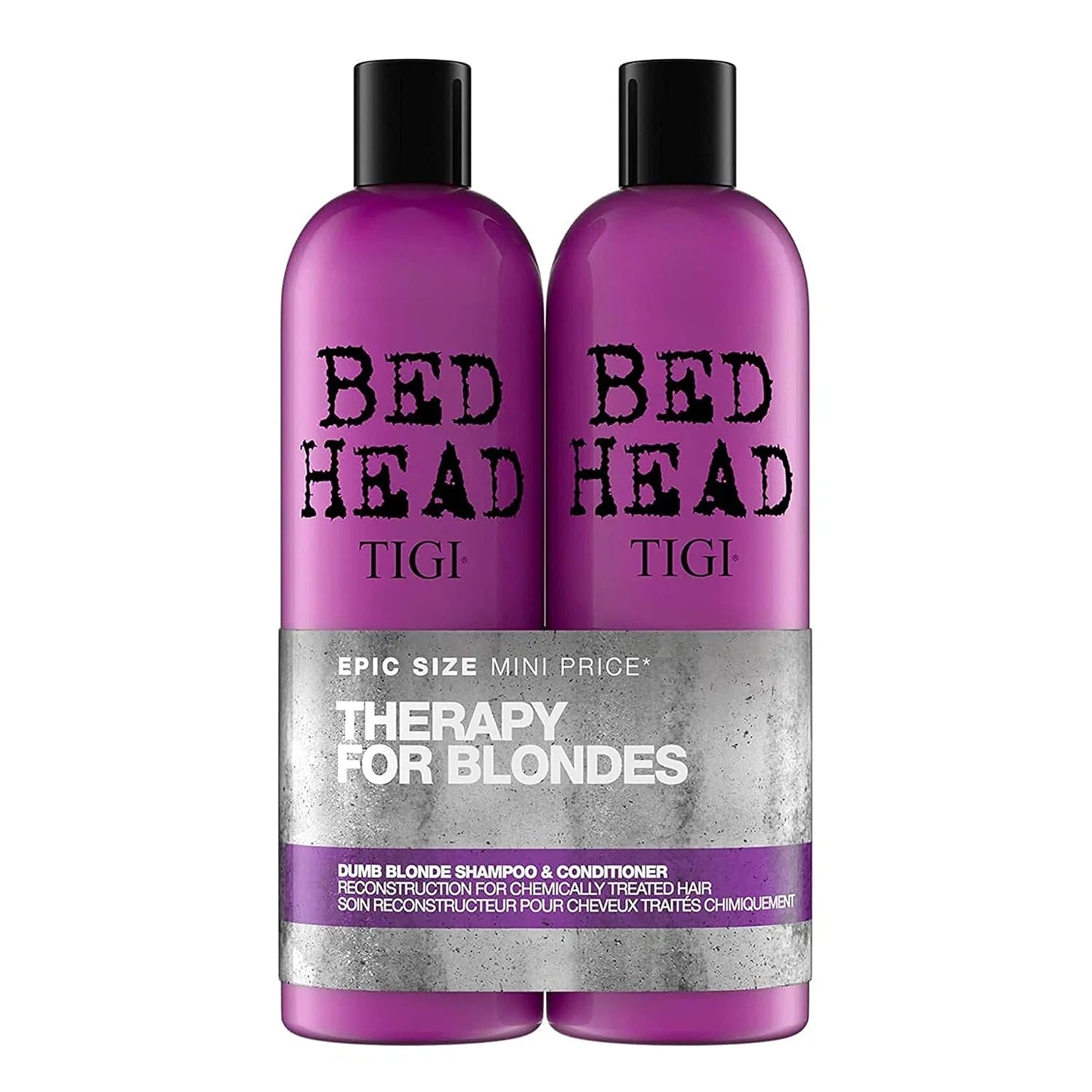 Bed Head by TIGI Dumb Blonde Restoring Shampoo and Conditioner Duo for Damaged B
