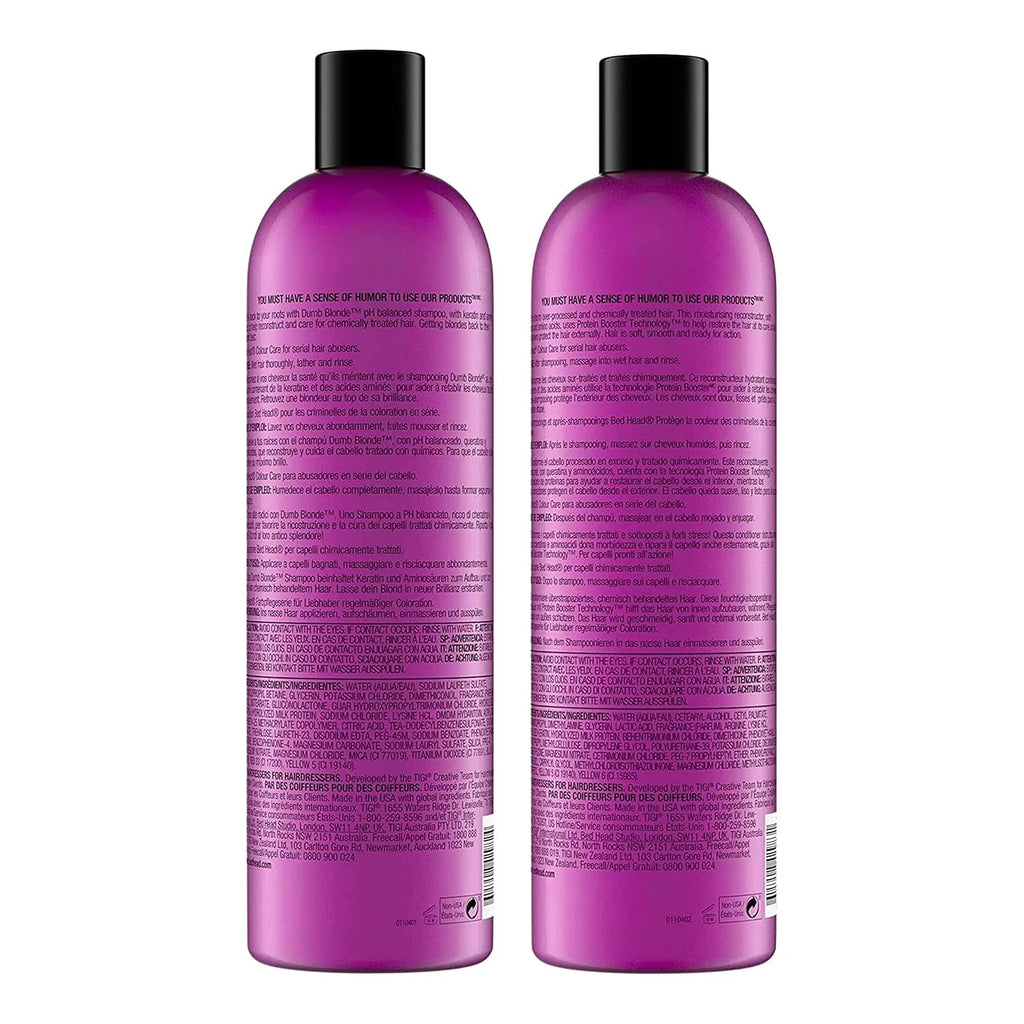 Bed Head by TIGI Dumb Blonde Restoring Shampoo and Conditioner Duo for Damaged B