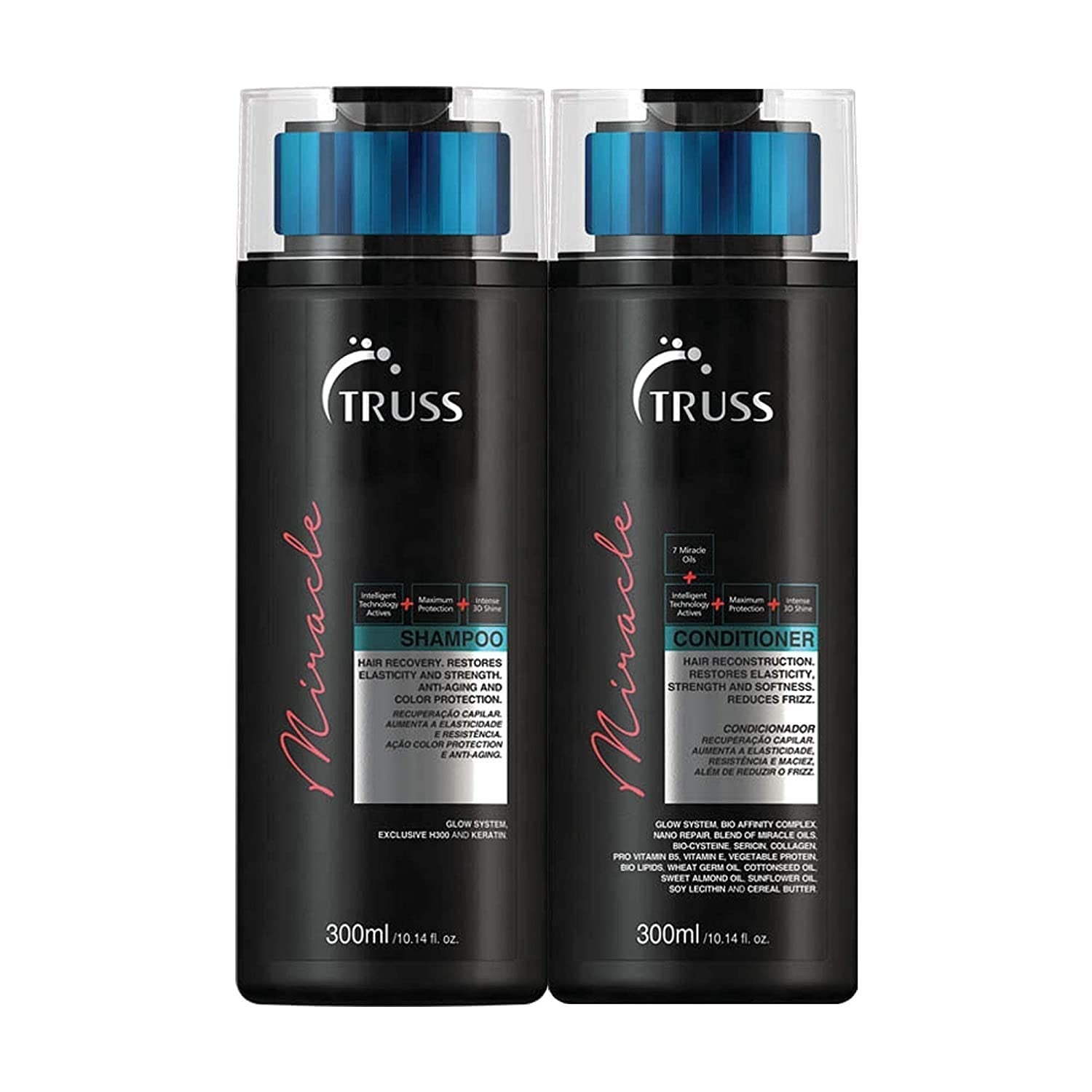 Professional Miracle Shampoo and Conditioner Set Bundle
